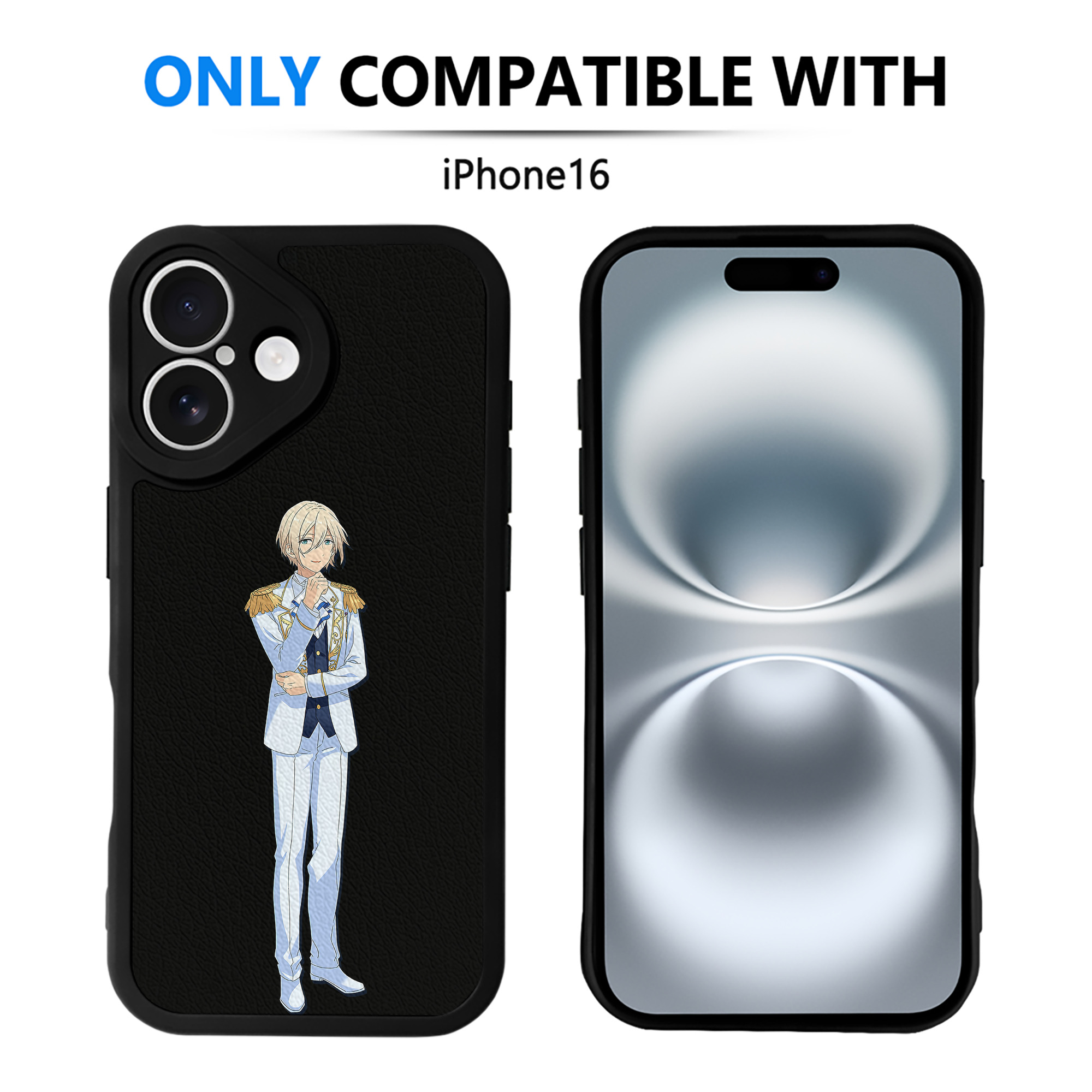 （画像用） あんさんぶるスターズ! Ensemble Stars 【iPhone 16シリーズ対応】シリコンスマホケース（レザー調） 材質：シリコン